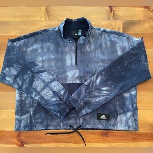 Adidas Tie Dye Crop Windbreaker, M